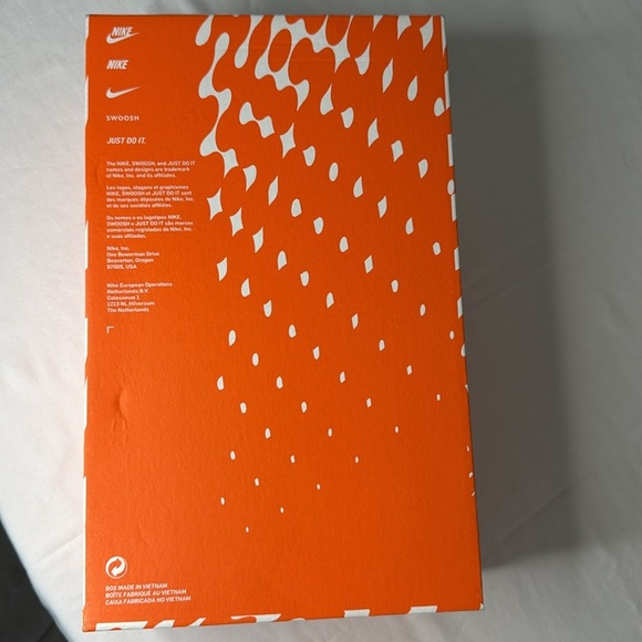 EMPTY NIKE SHOE BOX - ORANGE RENEW NIKE BOX Size 7.5 (EMPTY SHOE BOX NO SHOES) - Picture 3 of 5